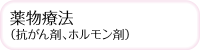 薬物療法（抗がん剤、ホルモン剤）